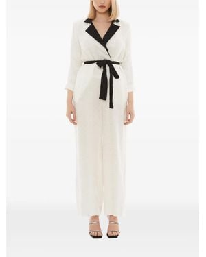Tessitura Body Couture Rings Jumpsuit - White