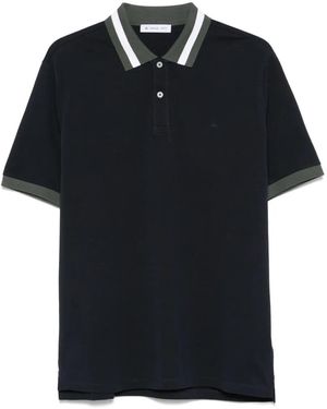 Manuel Ritz Logo-Embroidered Polo Shirt - Black