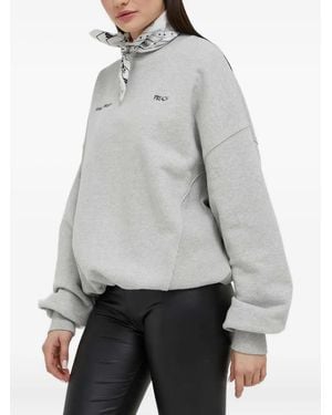 »preach« Sweatshirt mit Logo-Stickerei - Grau