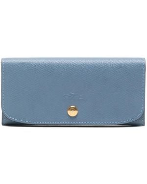 Longchamp Cartera Continental Épure Long - Azul