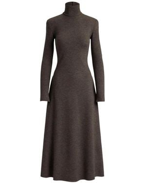 Ralph Lauren Emmerson Midikleid - Braun