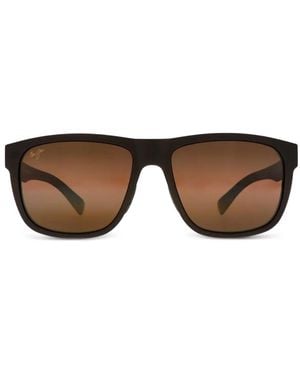 Maui Jim Puakea Sonnenbrille Mit Eckigem Gestell - Braun