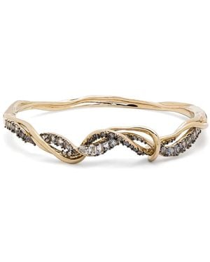 Bibi Van Der Velden Bracelet Jonc Vapour En 18Ct À Ornements - Blanc
