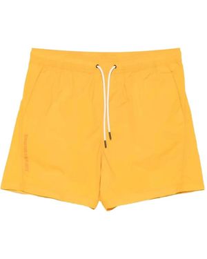 Ecoalf Biarritz Drawstring-Waist Swim Shorts - Yellow