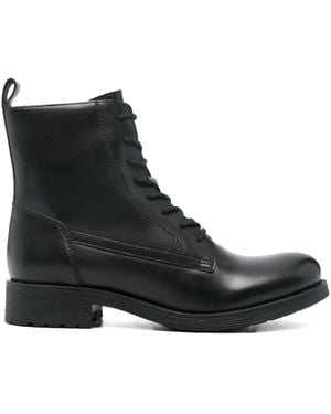 Geox Rawelle Lace-Up Boots - Black