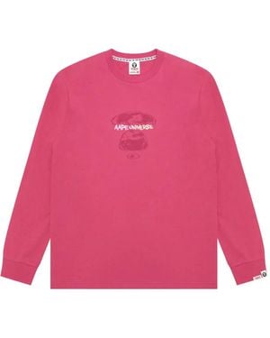 Aape By A Bathing Ape T-Shirt À Manches Longues - Rose