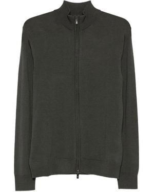 Emporio Armani Zipped Cardigan - Green