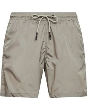 D4.0 Drawstring-Waist Swim Shorts - Grey