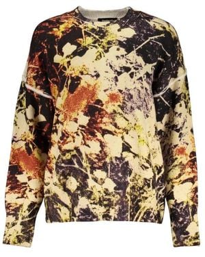 Desigual Abstract-Print Dropped-Shoulder Sweatshirt - Black