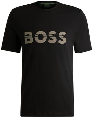 BOSS ロゴ Tシャツ - ブラック