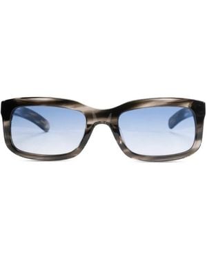 FLATLIST EYEWEAR Palmer Rectangle-Frame Sunglasses - Blue
