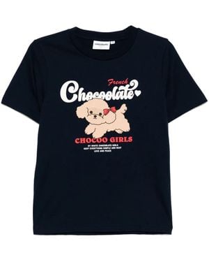 Chocoolate Graphic-Print T-Shirt - Blue