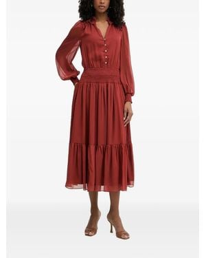 Morgan Ruffled Tiered Midi Dress
