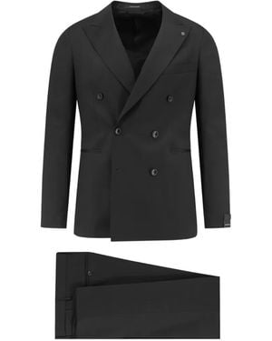 Tagliatore Double-Breasted Suit - Black
