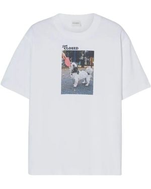 Closed Graphic-Print T-Shirt - White