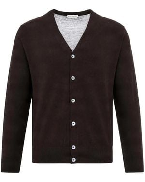 Ballantyne Cardigan Mit Knopfleiste - Schwarz