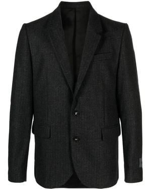Zadig & Voltaire Viks Striped Single-Breasted Blazer - Black