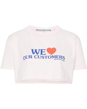 Alexander Wang We Love Our Customers Tシャツ - ホワイト