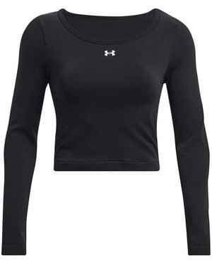 Under Armour Seamless Long-Sleeve Compression Top - Black