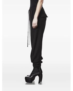 Thom Krom Drawstring Cuffed-Hem Track Pants - White