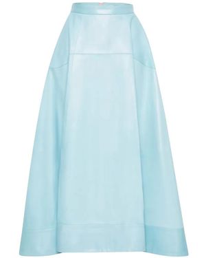 Adam Lippes Cody Midi Skirt - Blue