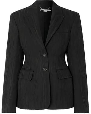 Stella McCartney Textured Single-Breasted Blazer - Black