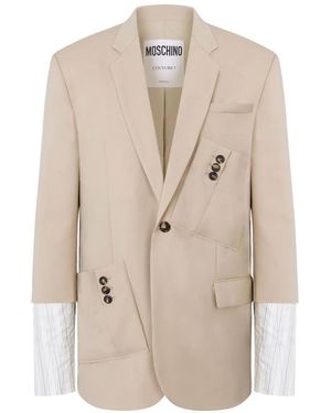 Moschino デコンストラクテッド ジャケット - ナチュラル