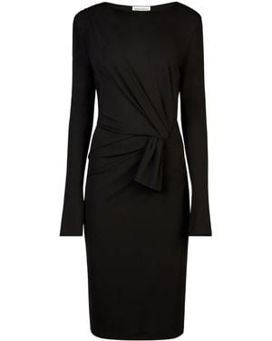 Nina Ricci Bow-Detailing Long-Sleeve Dress - Black