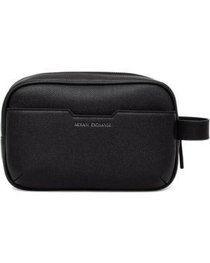 armani exchange travel toiletry bag A|X Eco-Leather Case Bag, Black, One size: Buy Online at Best Price in UAE Emporio Armani Wash Bag In Black An allover textured designs with the Emporio Armani Eagle metal logo sitauted on the front Armani Exchange Dopp Kit Travel