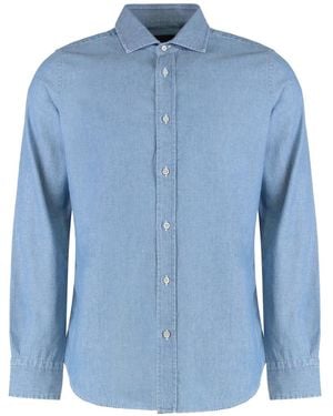 Moorer Long-Sleeve Shirt - Blue