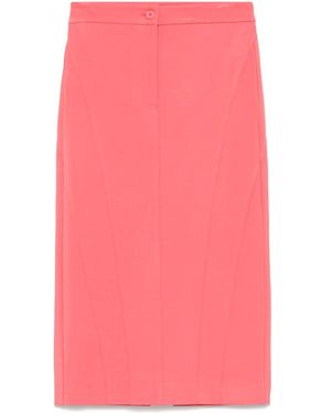 Pinko Paneled Midi Skirt - Pink