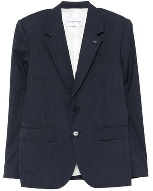 Givenchy Blazer À Design Texturé - Bleu