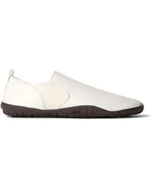 Lemaire Slip-On Leather Trainers - White