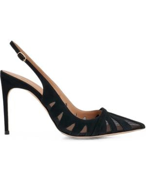 Malone Souliers Schiffer 90 Slingback Court Shoes - Black