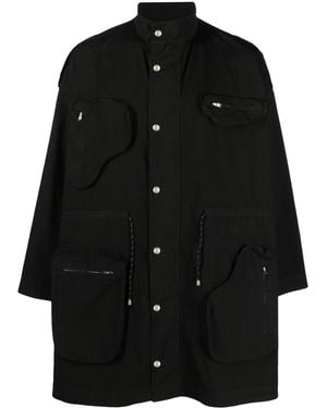 Henrik Vibskov Field Single-Breasted Coat - Black