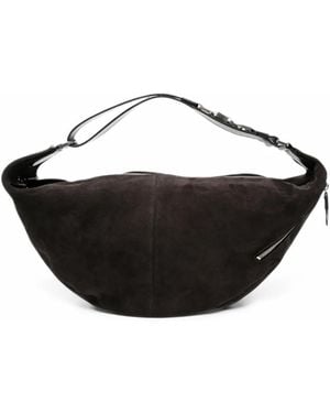 Lemaire Quiver Clip Leather Tote Bag - Black