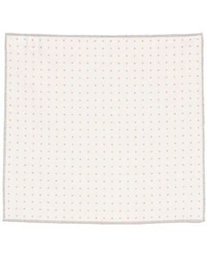 Eleventy Polka-Dot Pocket Square - White