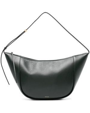 Wandler Maggie Leather Shoulder Bag - Gray