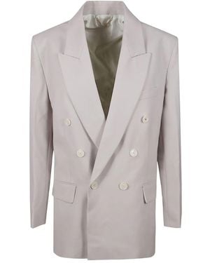 Victoria Beckham Doppelreihiges Sakko - Grau