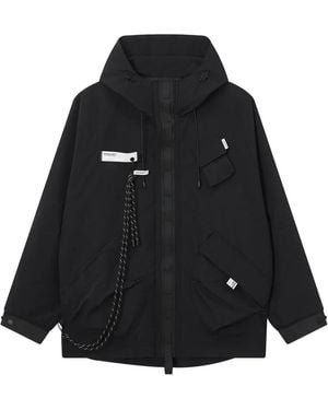 Musium Div. Hooded Front-Pockets Jacket - Black