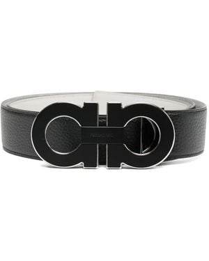 Ferragamo Gancini Reversible Belt - Black
