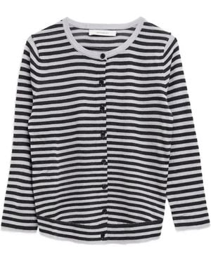 GIMAGUAS Gestreifter Magalie Cardigan - Grau