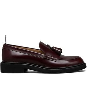 Thom Browne Polished Calf Tassel Loafers - Brown