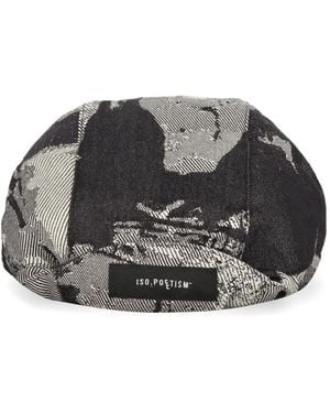 ISO.POETISM Mütze Mit Abstraktem Print - Schwarz