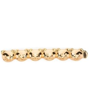 Moschino モスキーノ テディベア ヘアクリップ - メタリック