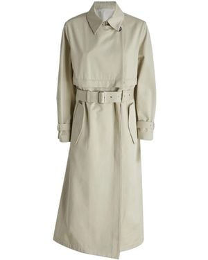 Del Core Trenchcoat Aus Gabardine - Natur