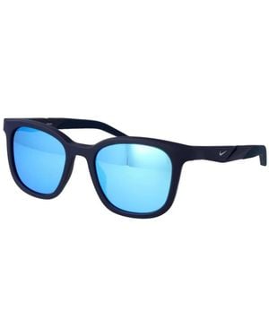 Nike Radeon Sonnenbrille Mit Eckigem Gestell - Blau