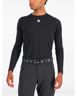 Sportful Logo-Patch Ski Top - Black