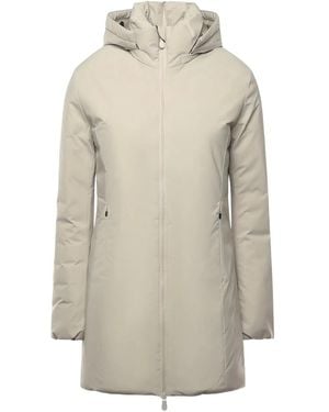 Save The Duck Removable Hood Zip Coat - Grey