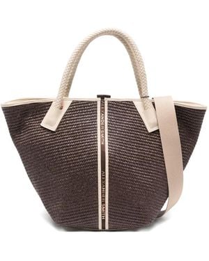 Alexander Smith Large Lauren Braided-Handle Tote Bag - Brown